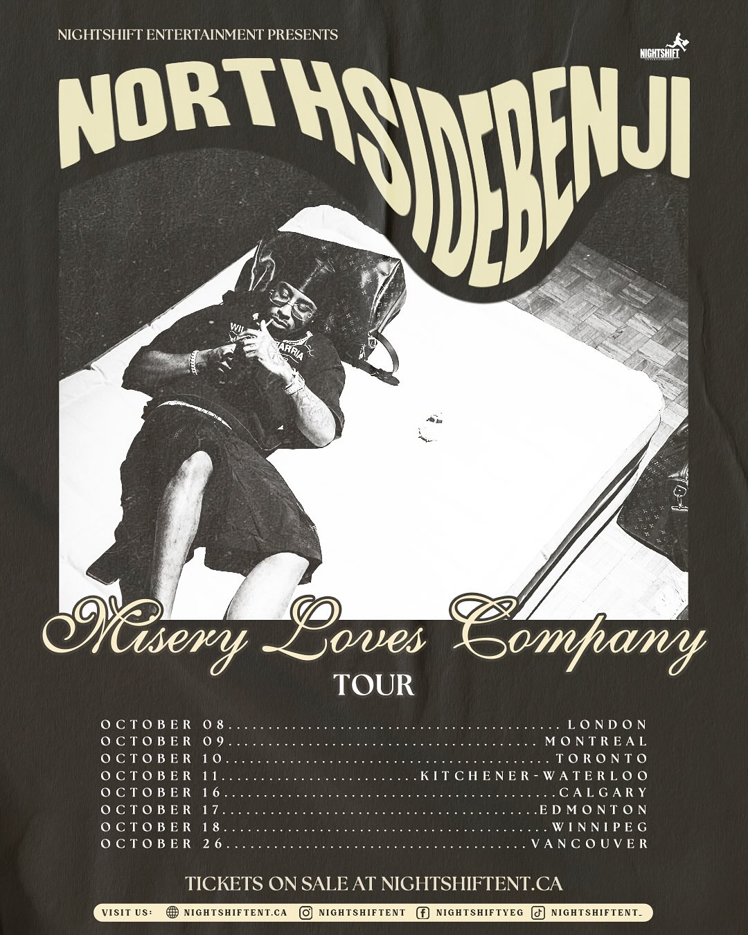 NorthSideBenji Misery Loves Company Tour Poster
